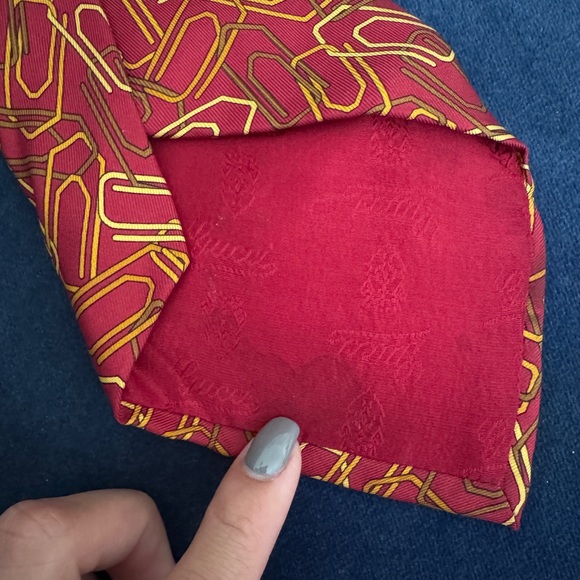 Gucci Men’s 100% Seta Silk Tie Made In Italy - Picture 8 of 8